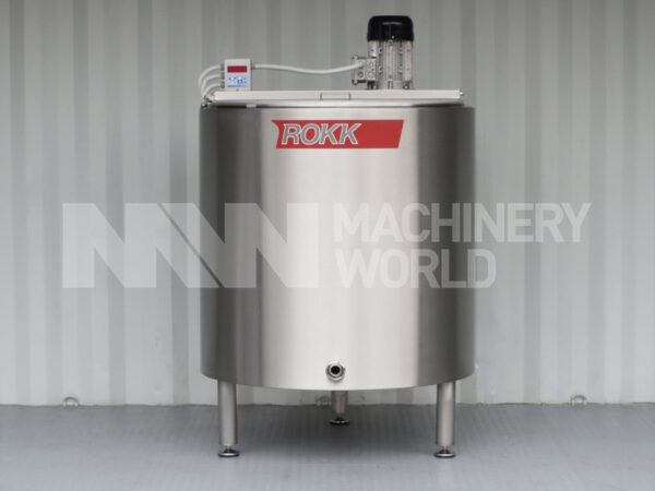 600 Ltr ROKK Stainless Steel Jacketed Tank with High Speed Mixer - 'Brand New'
