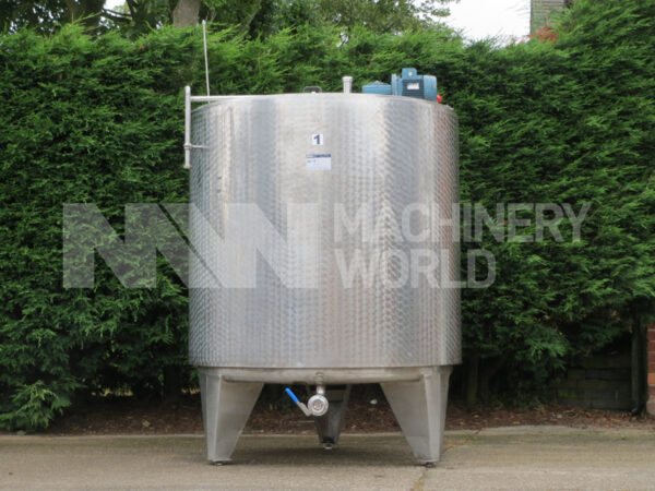 Stainless Jacketed & Insulated Tank with Top Mounted Mixer - 2.000 ltr