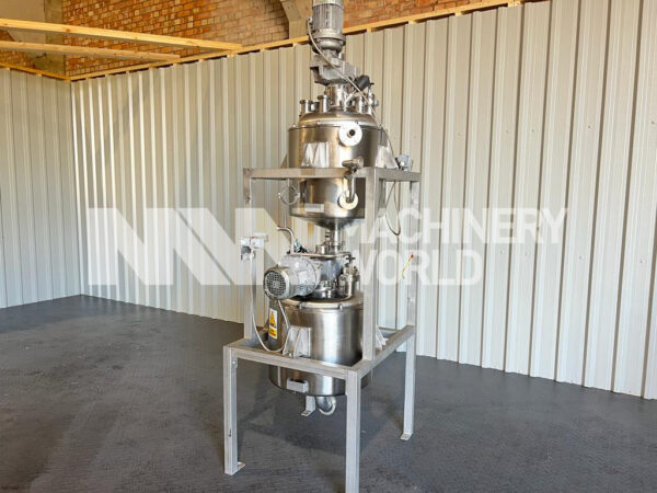 2x 50L (100L) Stainless Jacketed & Insulated Process Twin Tank with Scraped Surface Mixer (Year 2014)