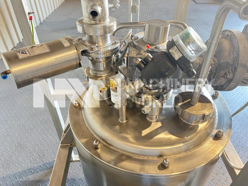 2x 50L (100L) Stainless Jacketed & Insulated Process Twin Tank with Scraped Surface Mixer (Year 2014) - Image 4