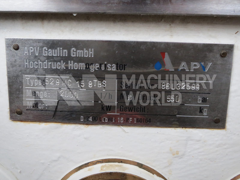 APV Gaulin MC15-8TBS Homogeniser, 2.000 l/h - Image 5