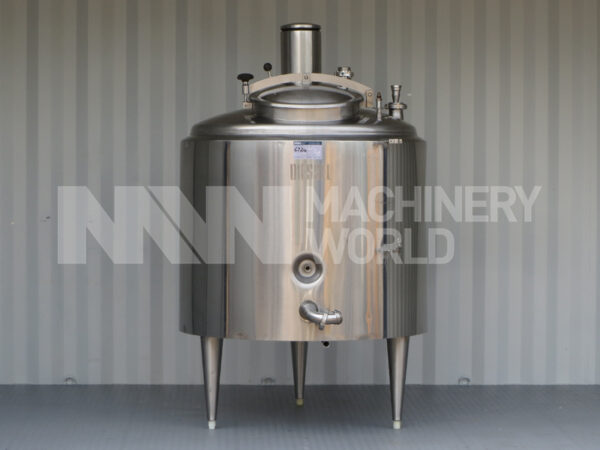 Diessel Stainless Steel Jacketed Tank with Top Mounted Mixer - 400 ltr