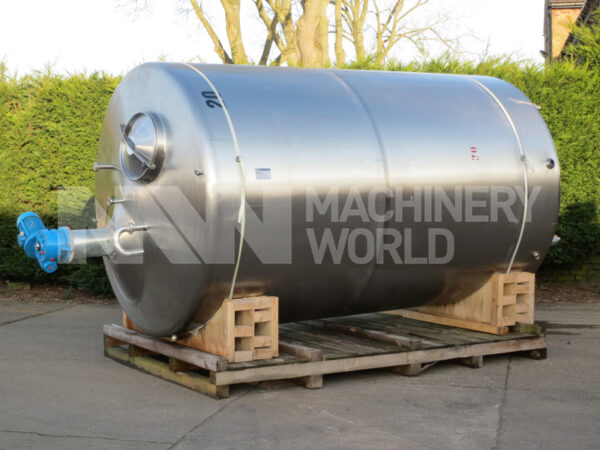 Stainless Steel Jacketed Tank with Top Mounted Mixer - 12,000 ltr