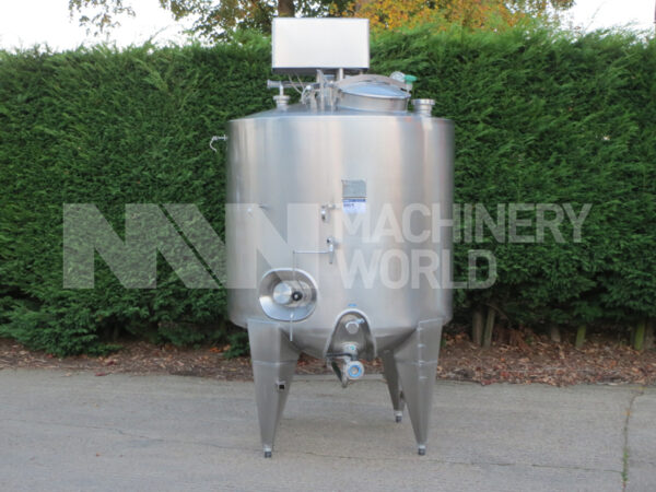 APV Stainless Steel Jacketed Tank with Top Mounted Mixer - 1.600 ltr