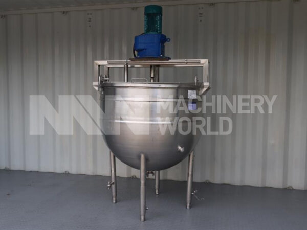 APV Jacketed Mixing Pan with Scraped Surface Mixer - 600 ltr