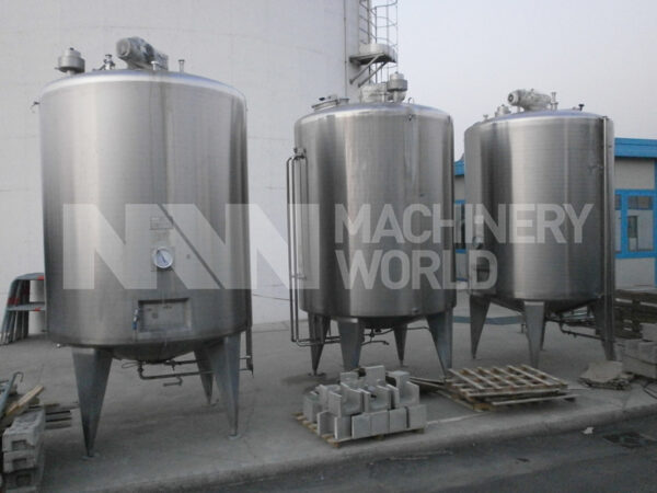Azzini Jacketed Tank with  Full-Sweep Mixer - 6,000 ltr