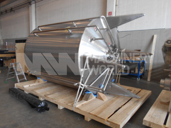 Azzini Jacketed Tank with  Full-Sweep Mixer - 6,000 ltr (2 off)