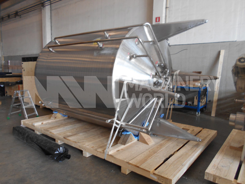 Azzini Jacketed Tank with  Full-Sweep Mixer - 6,000 ltr (2 off)
