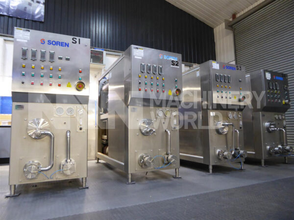 Package of 4x Soren CS Ice Cream Continuous Freezers