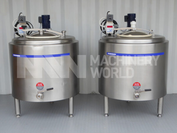 Tecnofreeze Ageing Vats with Top Mounted Mixers - 300 ltr (2x Available)