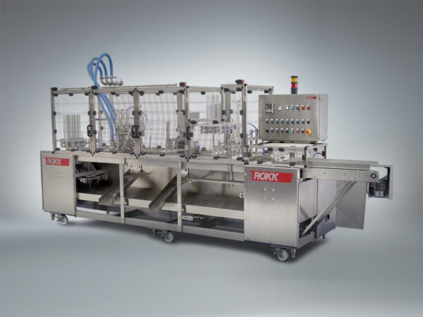 ROKK RL 12000 Linear Cup, Tub and Cone Filling Machine