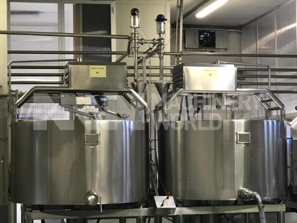 Tecnocarmec Polivalente Model Cheese Vats - 2,000 Litres (2 off)