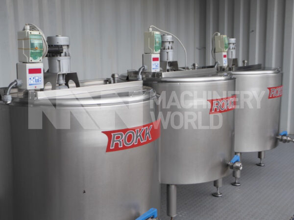 ROKK Ageing Vats with Top Mounted Mixers - 300 ltr (3 in stock)