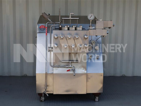 4,000 LPH APV Gaulin MC15-3TPSX (220 Bar) Aseptic Homogeniser