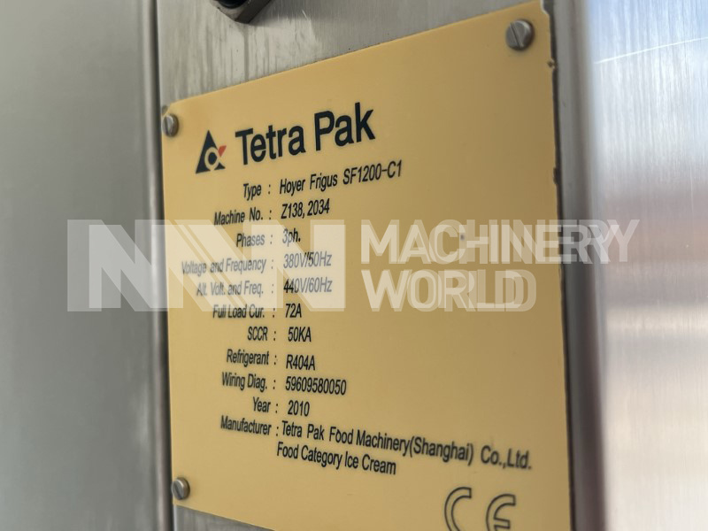 Tetra Pak Hoyer SF Frigus 1200 C Ice Cream Continuous Freezer - Image 4