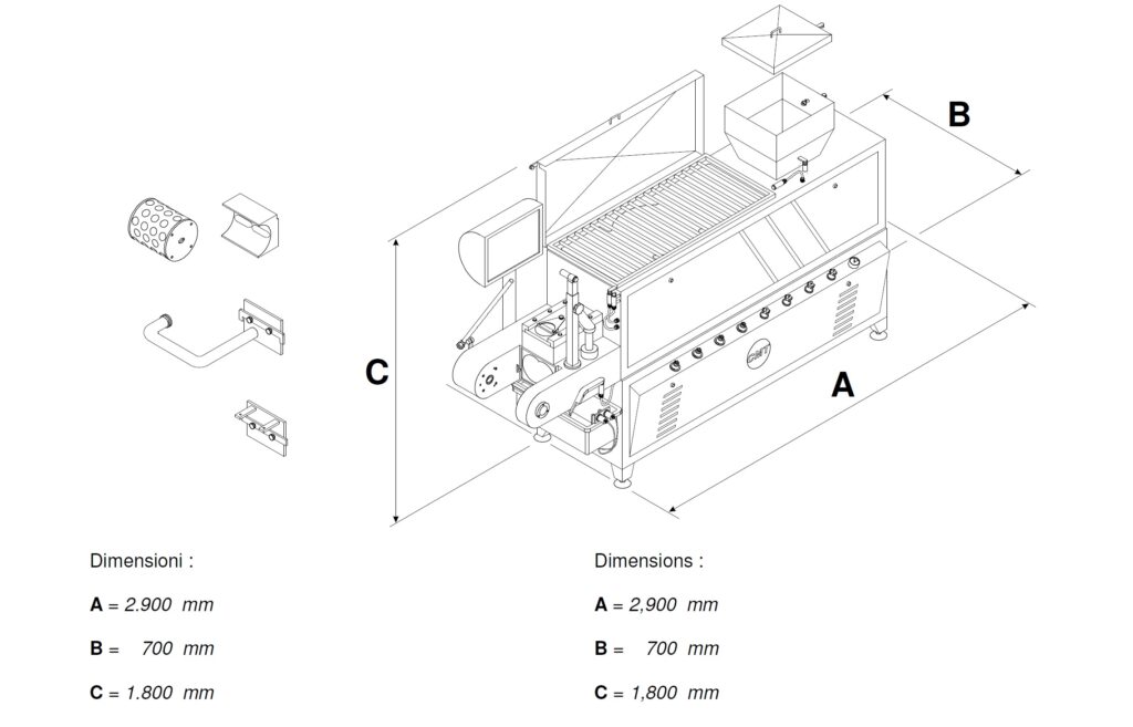 CMT Combi M700 Mozzarella Stretching and Moulding Machine - 500 to 1,200 kg/hour - Image 2
