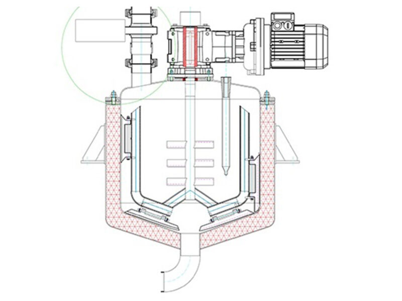 50 Ltr Stainless Insulated Process Tank with Scraped Surface Mixer - Image 8