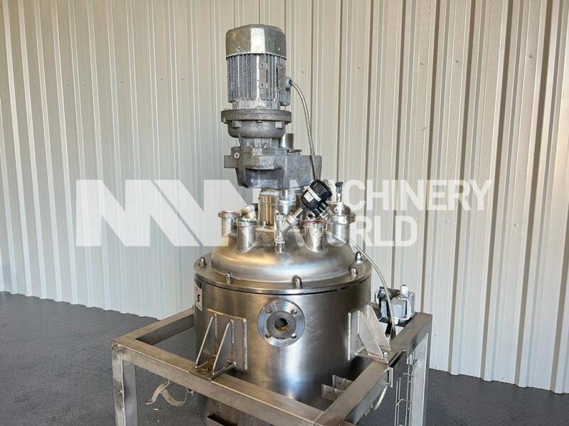 50 Ltr Stainless Jacketed Process Tank with Scraped Surface Mixer - Image 2