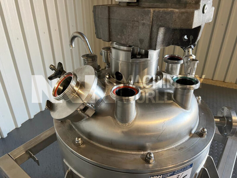 50 Ltr Stainless Jacketed Process Tank with Scraped Surface Mixer - Image 3