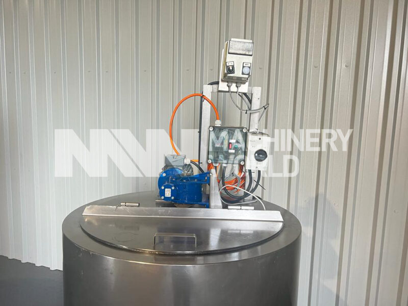 250 Ltr Stainless Steel Electrically Heated Mobile Mixing Tank - Image 2