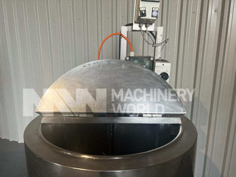 250 Ltr Stainless Steel Electrically Heated Mobile Mixing Tank - Image 3