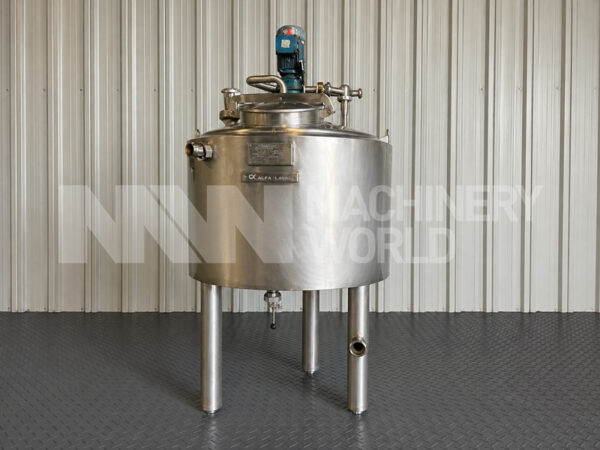 300 Ltr Alfa Laval Stainless Steel Jacketed Tank with Mixer (1x Available)