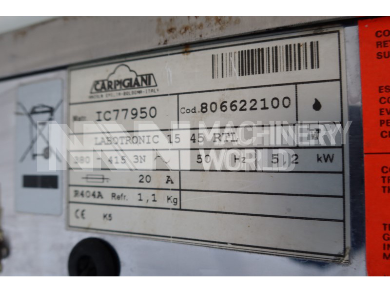 Carpigiani Labotronic 15 45 RTL Ice Cream Batch Freezer (2011) - Image 6