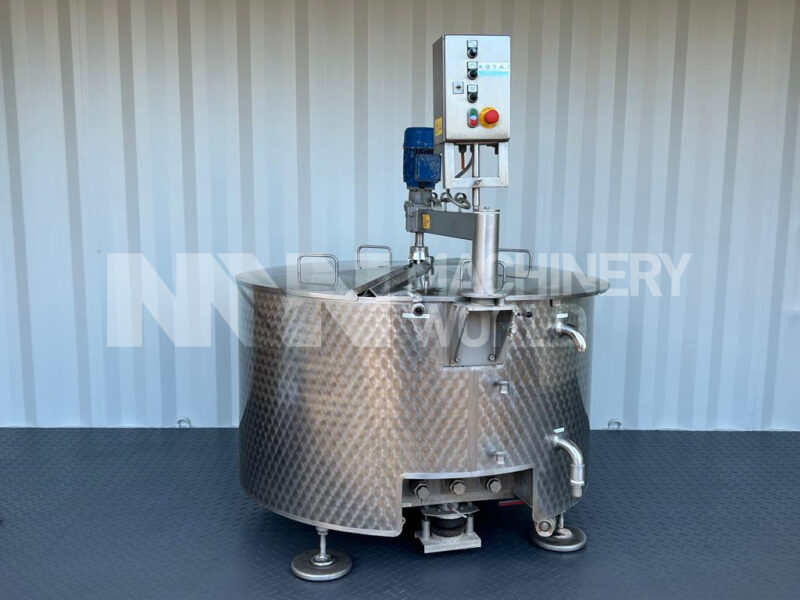 500 Ltr ASTA Stainless Steel Jacketed Circular Cheese Vat - Image 2