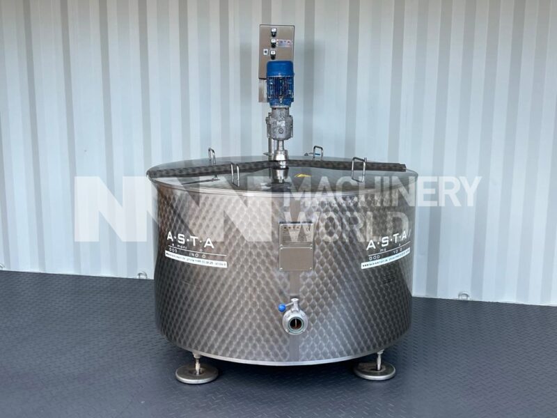 500 Ltr ASTA Stainless Steel Jacketed Circular Cheese Vat