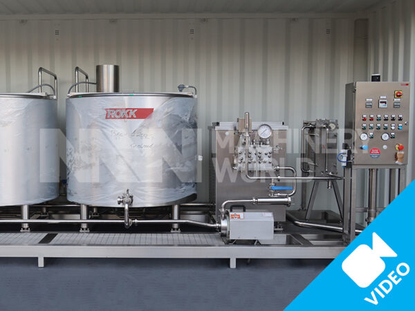 ROKK MP 1200 Ice Cream Batch Mix Processing Plant 'Reconditioned'