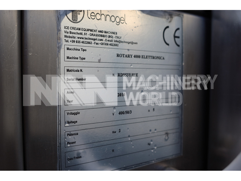Technogel 4000 Cone & Tub Ice Cream Rotary Filling Machine - Image 9