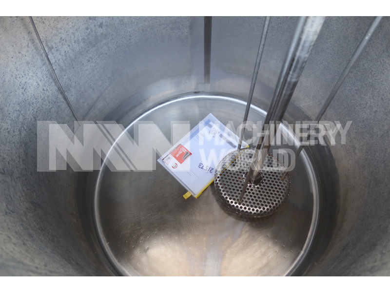 600 Ltr ROKK Jacketed Pasteurisation Tank with High Speed Mixer (2012) - Image 6
