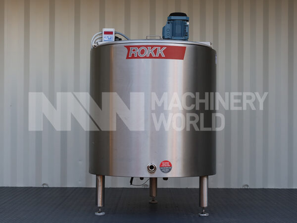 600 Ltr ROKK Jacketed Pasteurisation Tank with High Speed Mixer (2012)