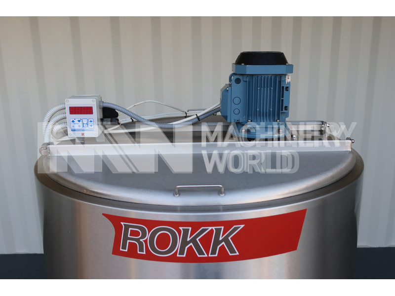 600 Ltr ROKK Jacketed Pasteurisation Tank with High Speed Mixer (2012) - Image 3