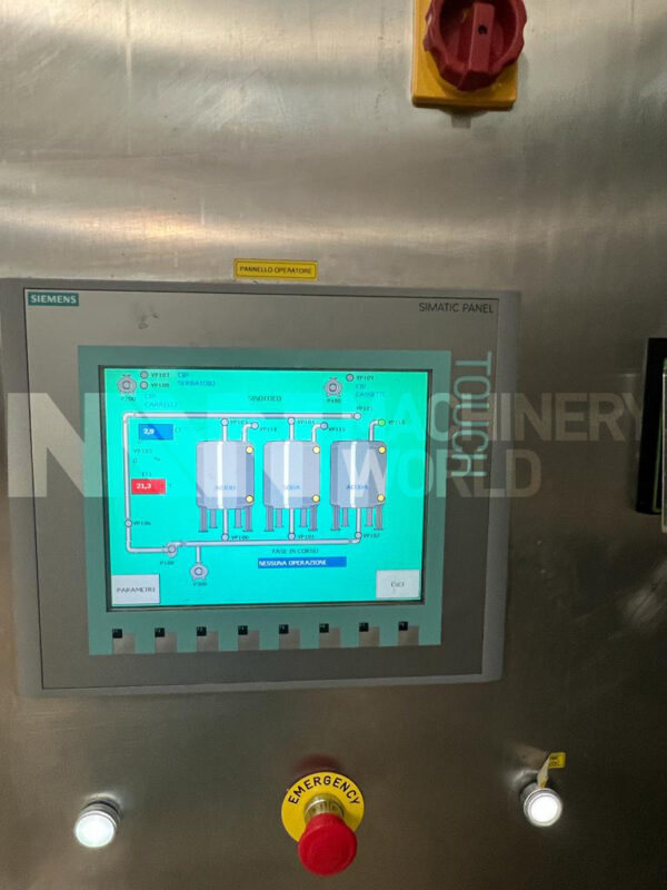 20,000 LPH Tecnolat 3-Tank (1,500L) & 1-Channel Automatic CIP System Plant - Image 4
