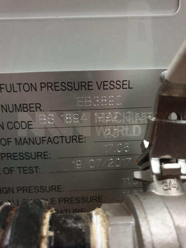 239kg per Hour & 150kw Fulton Europack EU150 Electric Steam Boiler Generator - YOM 2017 - Image 5