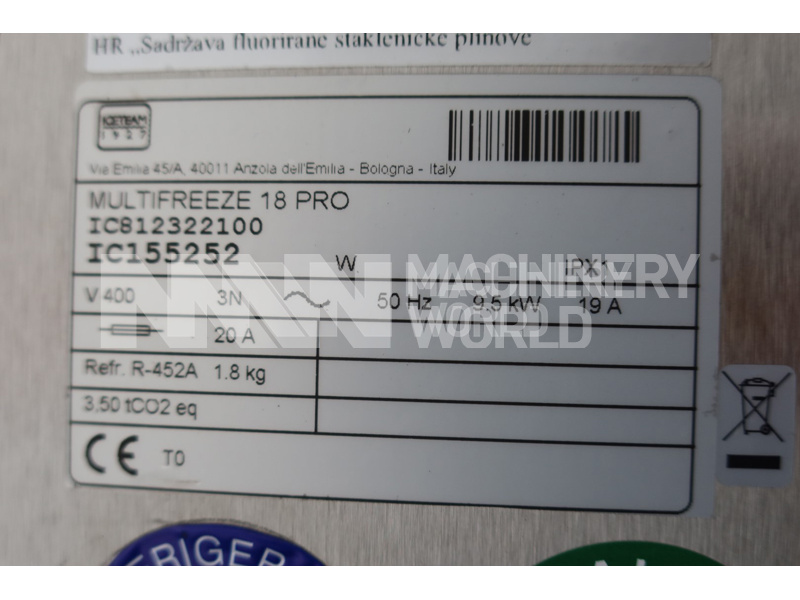 Cattabriga Multifreeze 18 Pro Ice Cream Batch Freezer (2019) - Image 8