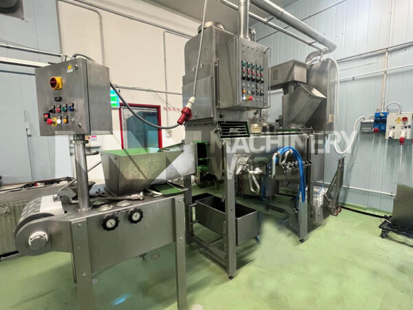 1,100kg per hour CMT FB2 1200 Mozzarella Cooker Stretcher with CMT HJ4M-R Mozzarella Moulder