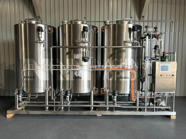 20,000 LPH Tecnolat 3-Tank (2,000L) & 1-Channel Automatic CIP System Plant - NEW