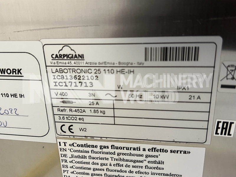 Carpigiani Labotronic 25-110 HE-HI Ice Cream Batch Freezer (2021) - Image 5