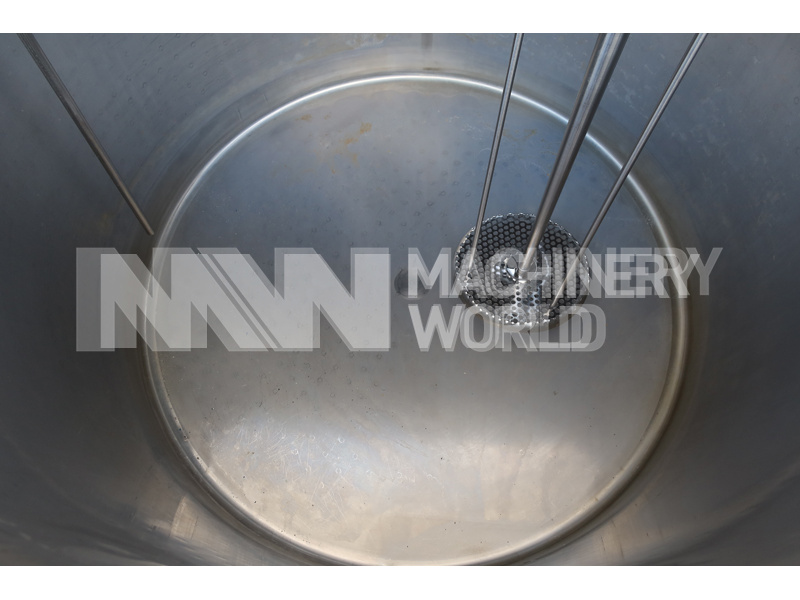 1200 Ltr Tetra Pak Jacketed Pasteurisation Tank with High Speed Mixer - Image 5