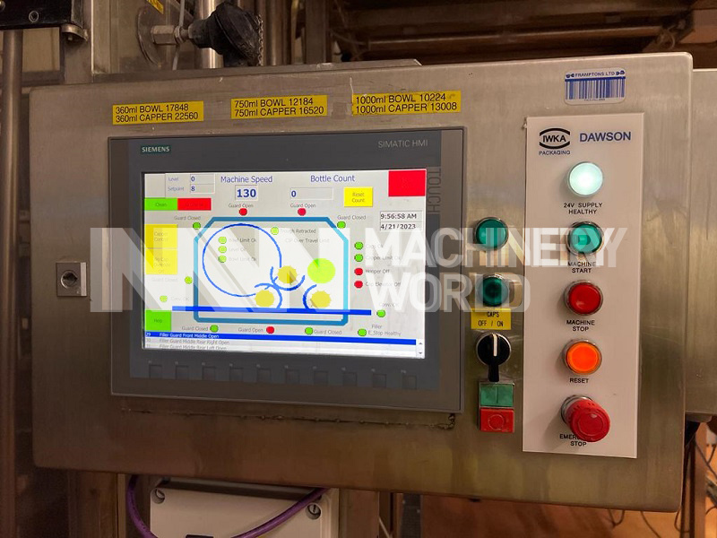 Dawson 30-10 PET Plastic Bottle Filling Line with Unscrambler, Rinser, Sleever & Shrink Wrapper - Image 5