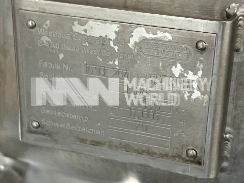 35,000 LPH GEA Westfalia MSD 300-01-777 Milk Cream Separator - Image 7