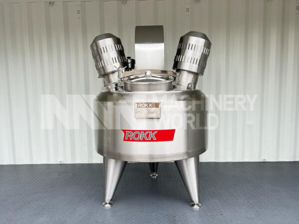 500 Ltr ROKK R-MX Stainless Steel Jacketed Double Turbo High Shear & Scraped Surface Mixer - Brand New