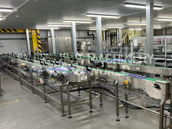 Bottle Conveyor with Slat Band Belt (Approx. 100m)