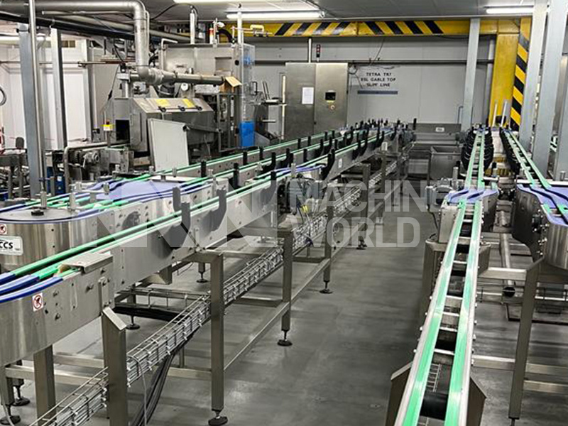 Bottle Conveyor with Slat Band Belt (Approx. 100m) - Image 2