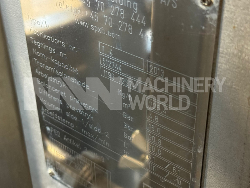 450LPH to 600LPH DDM Kolding Continuous Electrically Heated Pasteuriser Plant (Year 2014) - Image 16