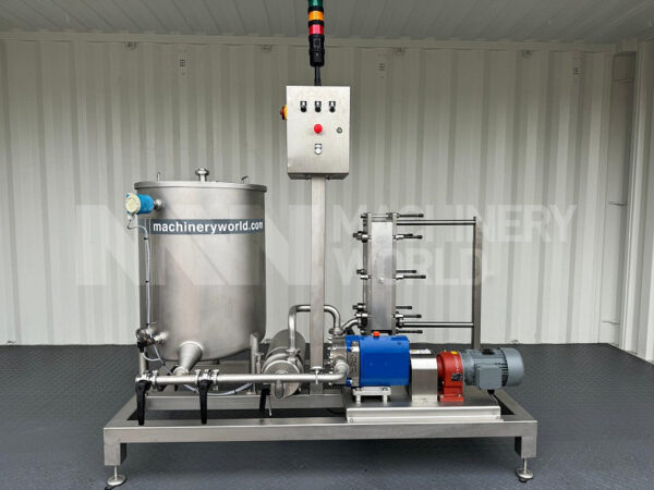 500 LPH Alfa Laval H4-PSG Cream Cooler Heat Exchanger Skid (Year 2024)