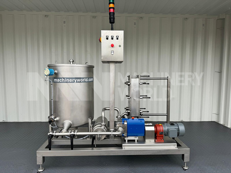 500 LPH Alfa Laval H4-PSG Cream Cooler Heat Exchanger Skid (Year 2024)