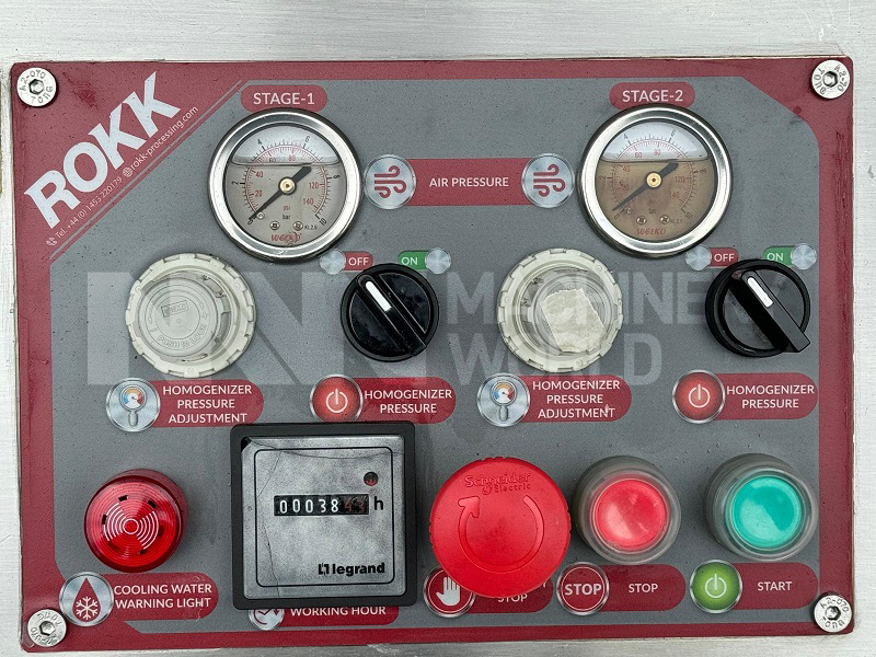 500 LPH ROKK 3-Series (250 Bar) & 2-Stage Homogeniser (Year 2021) - Image 5